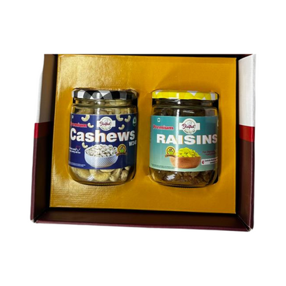 Dry Fruit Gift Box ( Cashews & Raisins) Premium Elegant Dry Fruit Gift Boxes