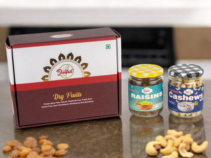 Dry Fruit Gift Box ( Cashews & Raisins) Premium Elegant Dry Fruit Gift Boxes