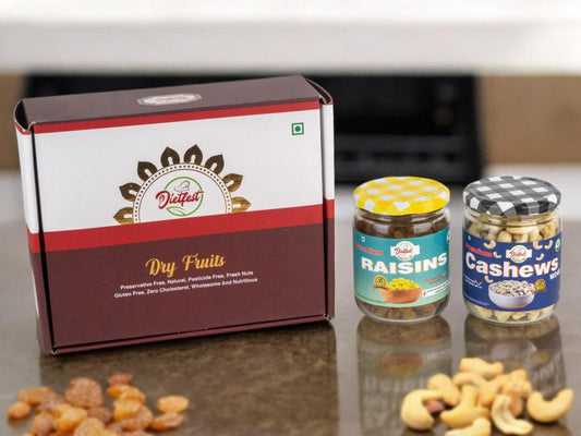 Dry Fruit Gift Box ( Cashews & Raisins) Premium Elegant Dry Fruit Gift Boxes